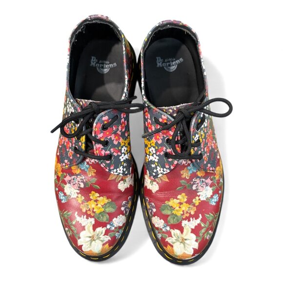 Dr. Martens Floral Clash Leather Oxford (Women's 8) - Picture 2 of 6